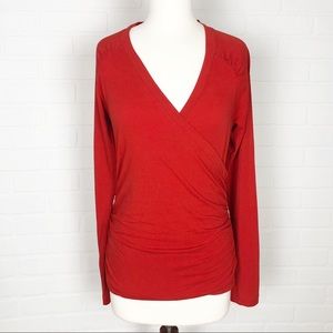 CAbi Hanky Wrap Tunic Top M